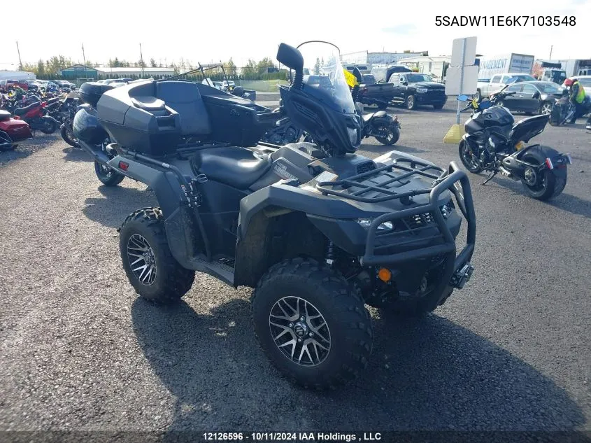 2019 Suzuki Lt-A750 Xp VIN: 5SADW11E6K7103548 Lot: 12126596