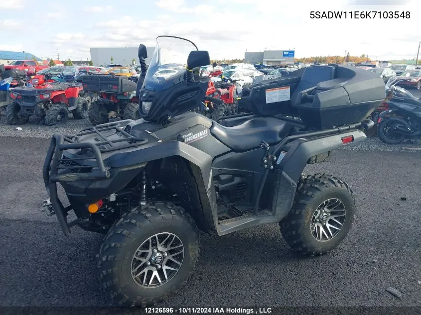 2019 Suzuki Lt-A750 Xp VIN: 5SADW11E6K7103548 Lot: 12126596