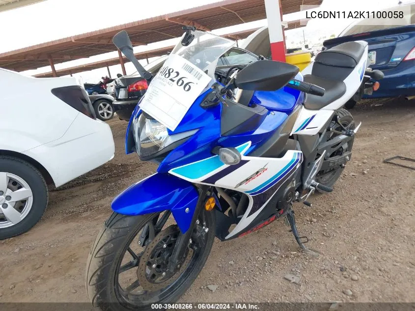 LC6DN11A2K1100058 2019 Suzuki Gsx250R M/Zm/Za