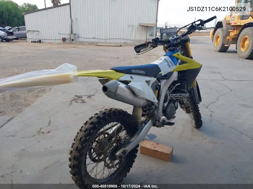 2019 Suzuki Rm-Z450 VIN: JS1DZ11C6K2100529 Lot: 40519908