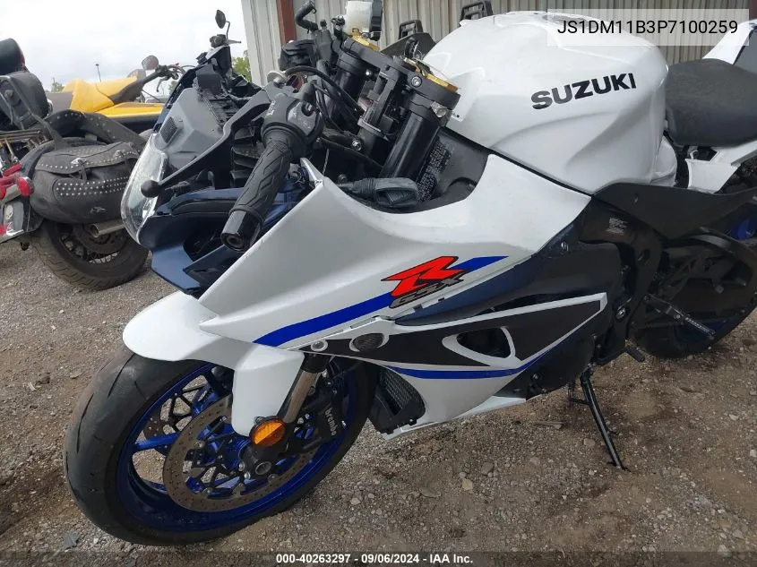 2023 Suzuki Gsx-R1000 VIN: JS1DM11B3P7100259 Lot: 40263297