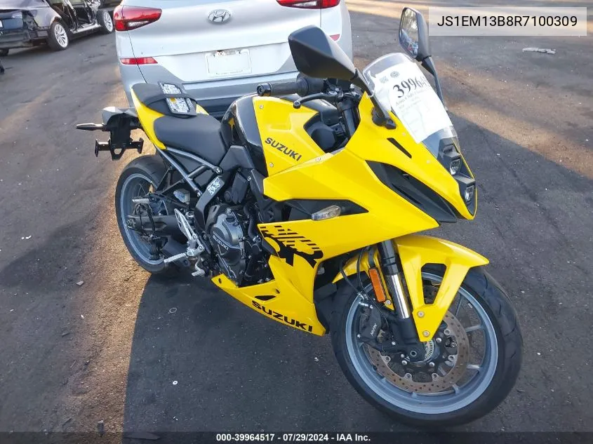 2024 Suzuki Gsx800 F VIN: JS1EM13B8R7100309 Lot: 39964517