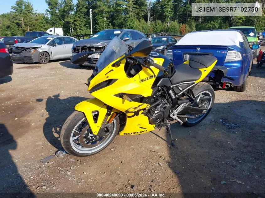 2024 Suzuki Gsx800 F VIN: JS1EM13B9R7102750 Lot: 40248090