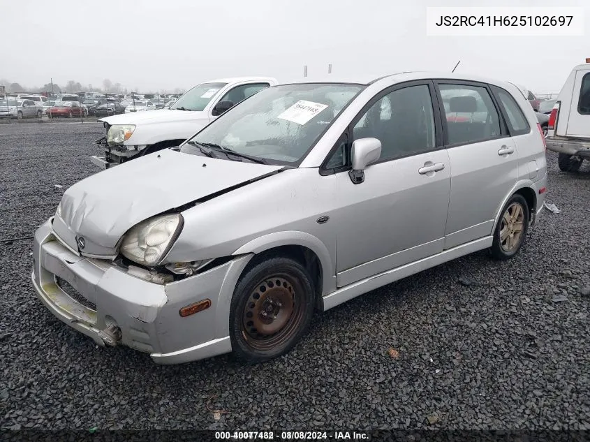 JS2RC41H625102697 2002 Suzuki Aerio Sx