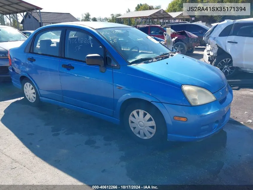 2003 Suzuki Aerio Gs/S VIN: JS2RA41SX35171394 Lot: 40612266