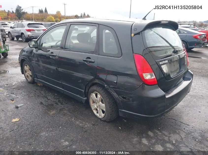 2003 Suzuki Aerio Sx VIN: JS2RC41H135205804 Lot: 40836303