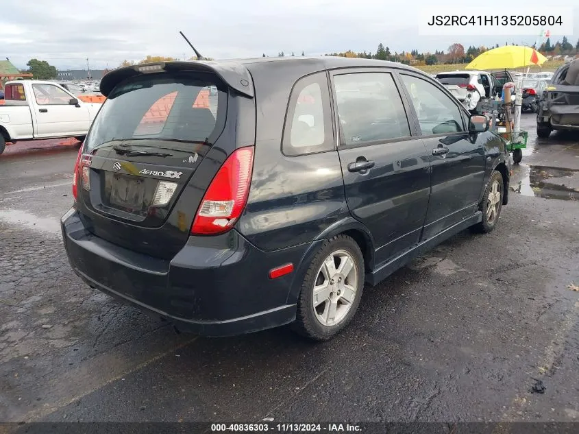 2003 Suzuki Aerio Sx VIN: JS2RC41H135205804 Lot: 40836303