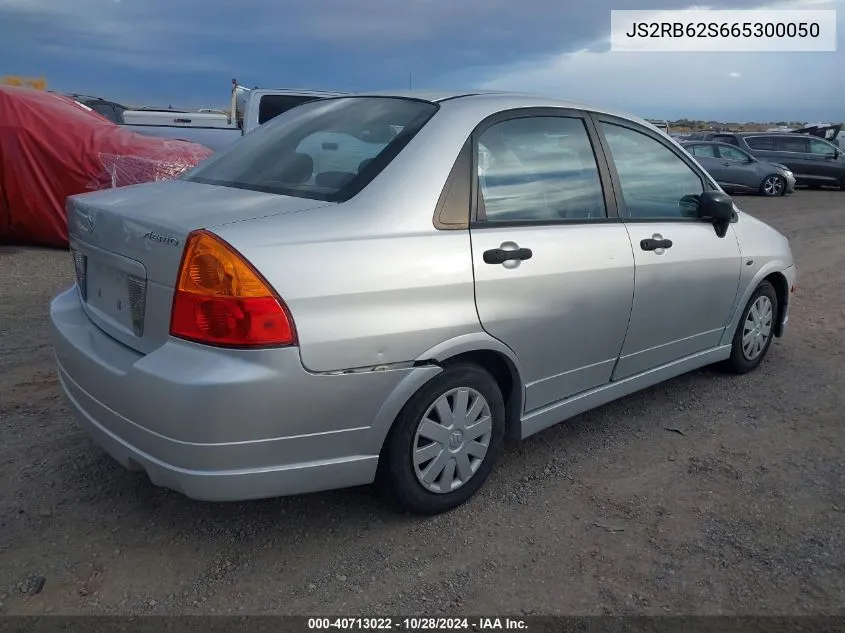 2006 Suzuki Aerio Premium VIN: JS2RB62S665300050 Lot: 40713022