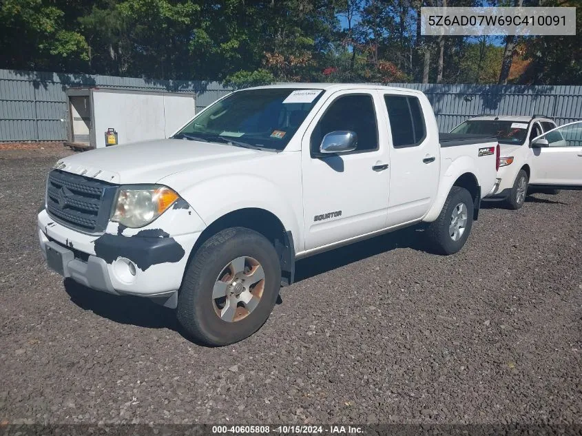 2009 Suzuki Equator Rmz-4 VIN: 5Z6AD07W69C410091 Lot: 40605808