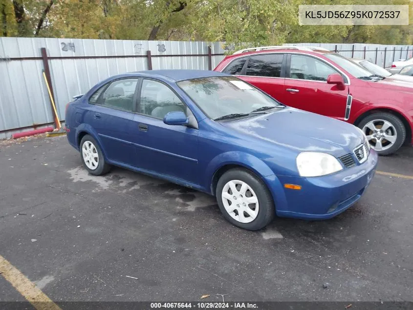 2005 Suzuki Forenza S VIN: KL5JD56Z95K072537 Lot: 40675644