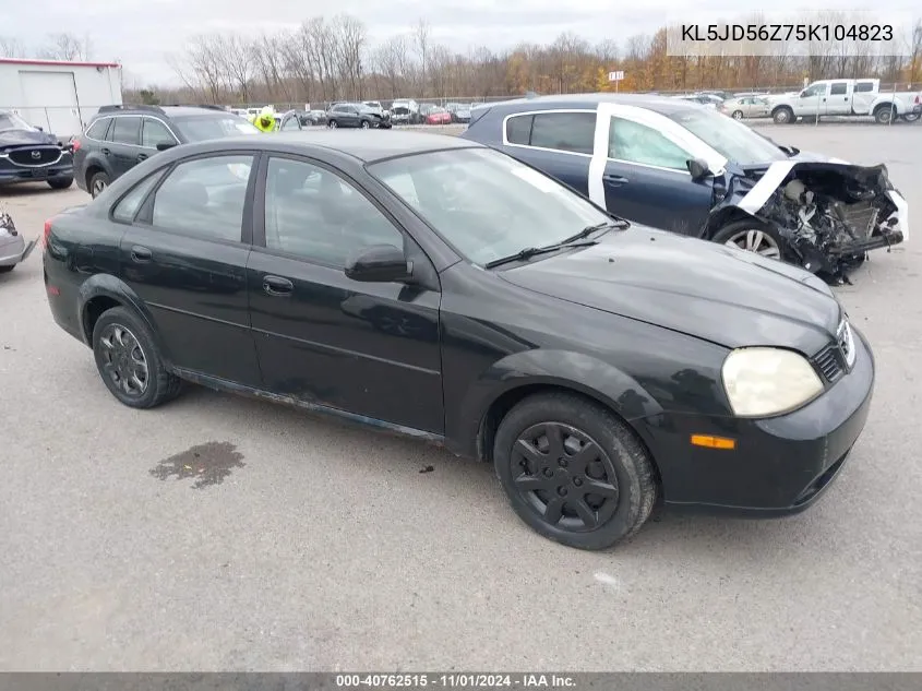 2005 Suzuki Forenza S VIN: KL5JD56Z75K104823 Lot: 40762515