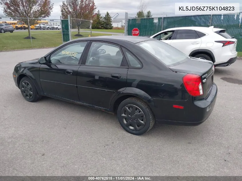 2005 Suzuki Forenza S VIN: KL5JD56Z75K104823 Lot: 40762515