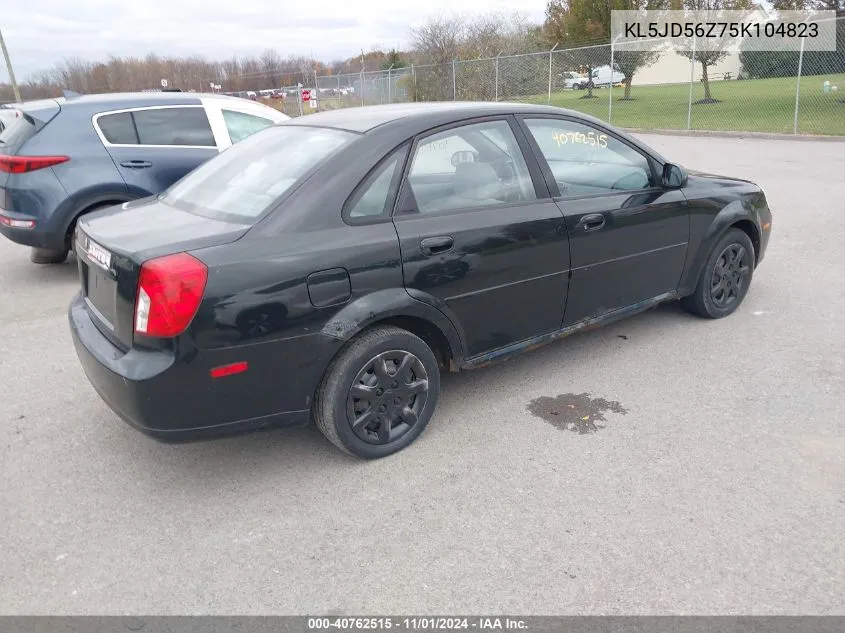 2005 Suzuki Forenza S VIN: KL5JD56Z75K104823 Lot: 40762515