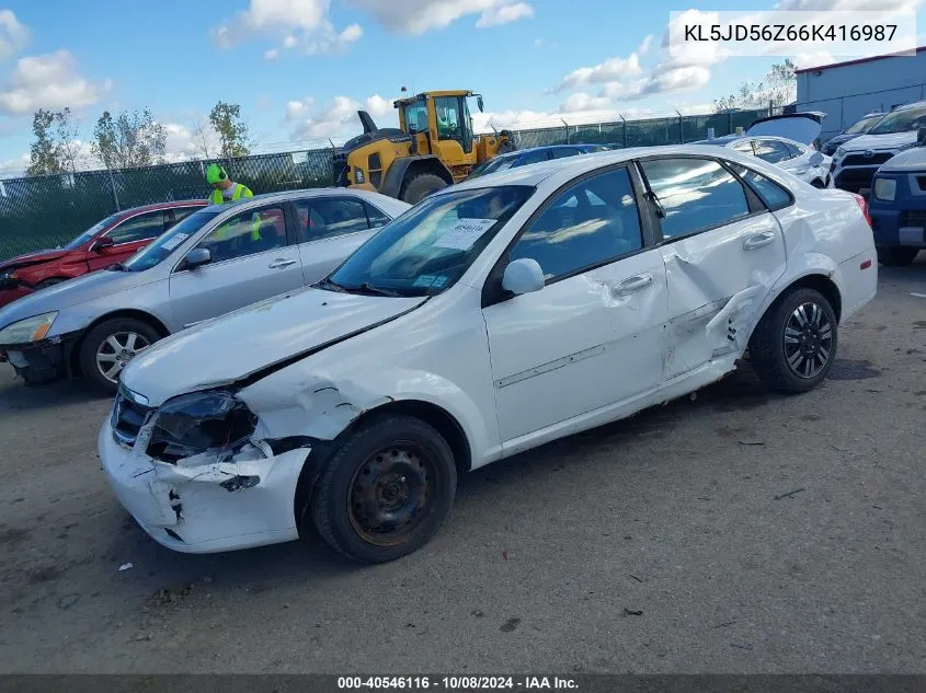 KL5JD56Z66K416987 2006 Suzuki Forenza