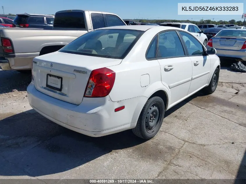 2006 Suzuki Forenza VIN: KL5JD56Z46K333283 Lot: 40591269