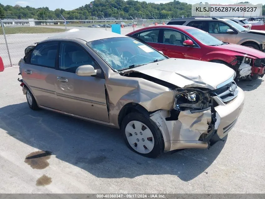 KL5JD56Z87K498237 2007 Suzuki Forenza Convenience