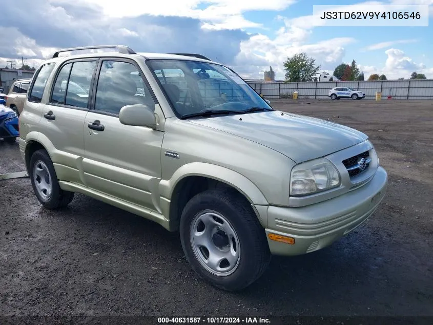 2000 Suzuki Grand Vitara Jlx/Jlx+/Limited VIN: JS3TD62V9Y4106546 Lot: 40631587