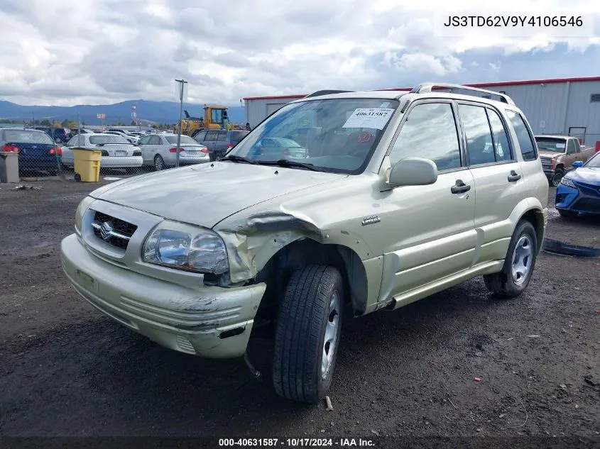 2000 Suzuki Grand Vitara Jlx/Jlx+/Limited VIN: JS3TD62V9Y4106546 Lot: 40631587