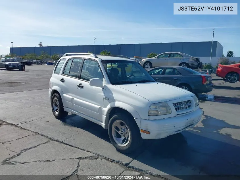 2000 Suzuki Grand Vitara Jls/Jls+/Limited VIN: JS3TE62V1Y4101712 Lot: 40758620