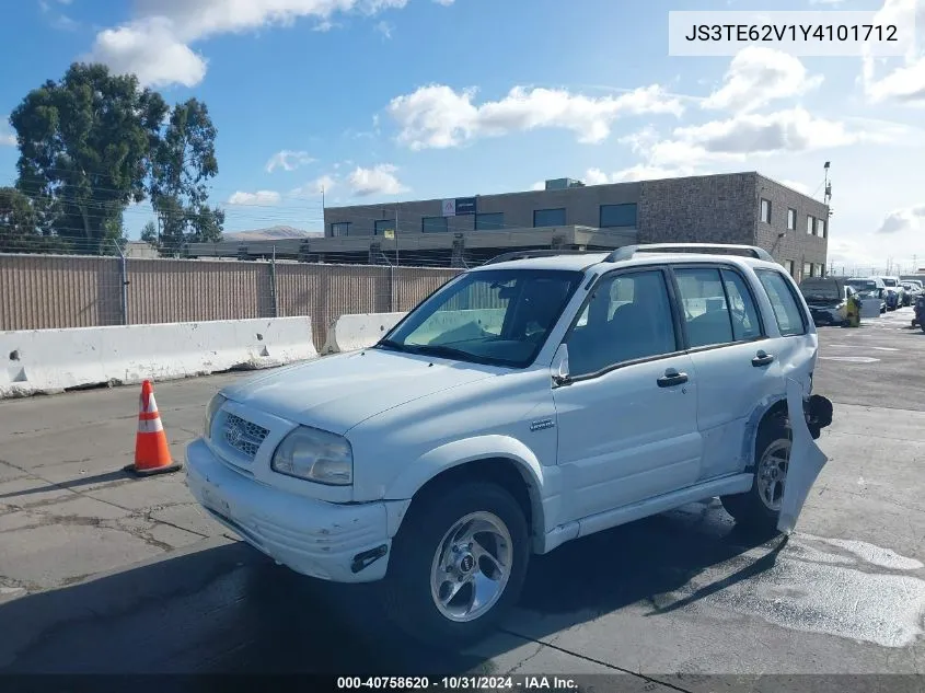 2000 Suzuki Grand Vitara Jls/Jls+/Limited VIN: JS3TE62V1Y4101712 Lot: 40758620