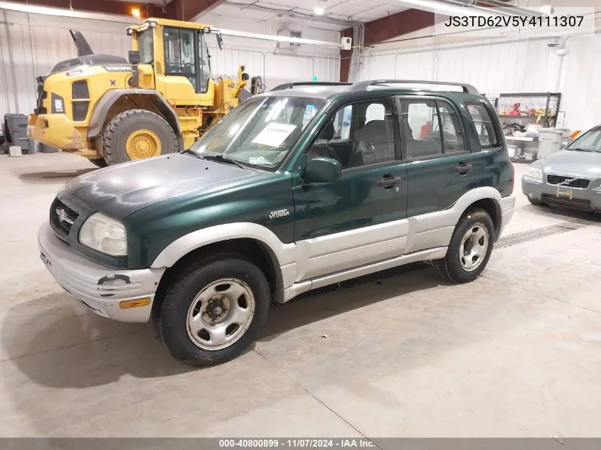 2000 Suzuki Grand Vitara Jlx/Jlx+/Limited VIN: JS3TD62V5Y4111307 Lot: 40800899