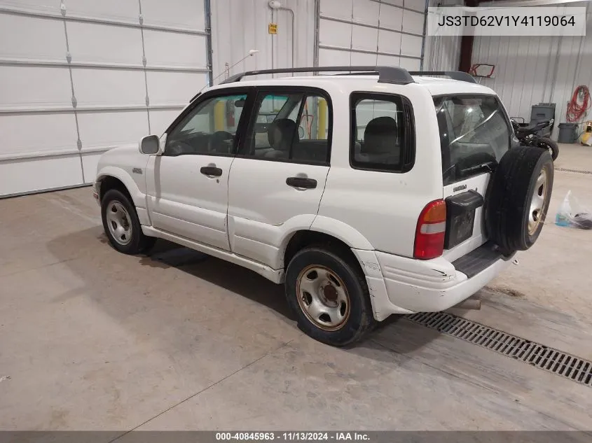 2000 Suzuki Grand Vitara Jlx/Jlx+/Limited VIN: JS3TD62V1Y4119064 Lot: 40845963