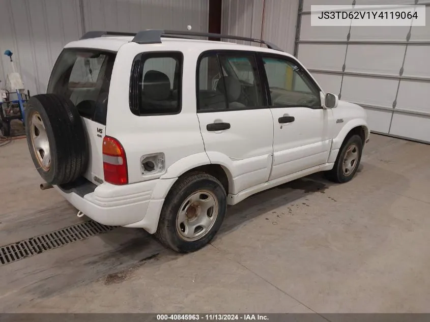 2000 Suzuki Grand Vitara Jlx/Jlx+/Limited VIN: JS3TD62V1Y4119064 Lot: 40845963