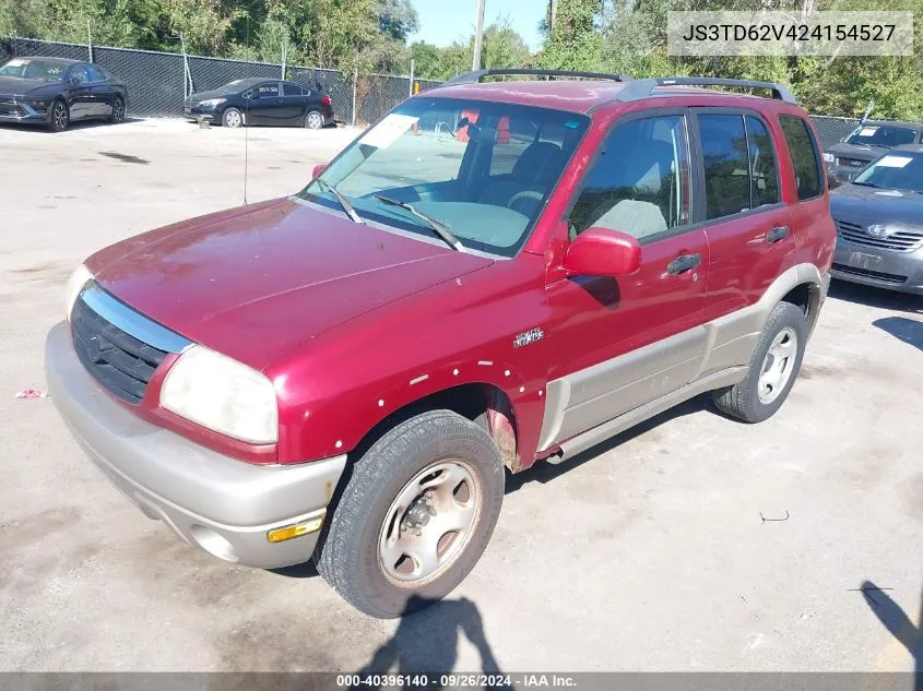 2002 Suzuki Grand Vitara Jlx/Limited VIN: JS3TD62V424154527 Lot: 40396140