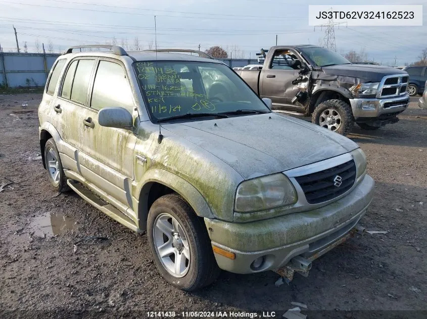 2003 Suzuki Grand Vitara VIN: JS3TD62V324162523 Lot: 12141438