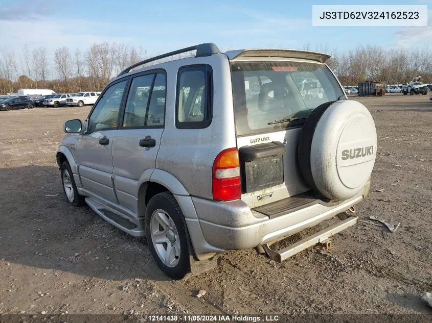 2003 Suzuki Grand Vitara VIN: JS3TD62V324162523 Lot: 12141438