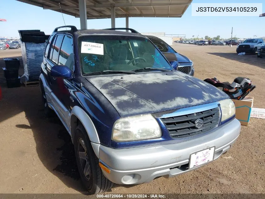 2003 Suzuki Grand Vitara VIN: JS3TD62V534105239 Lot: 40720664