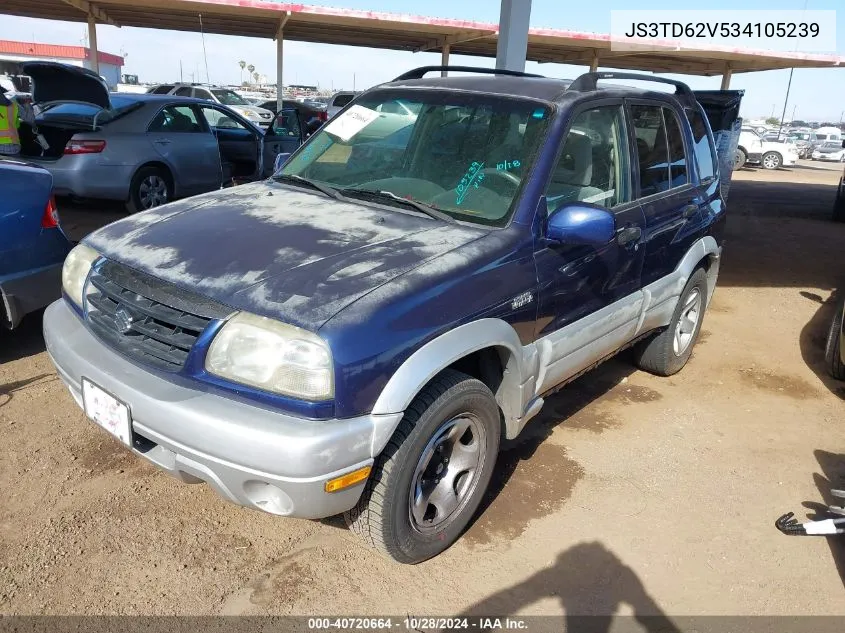 2003 Suzuki Grand Vitara VIN: JS3TD62V534105239 Lot: 40720664