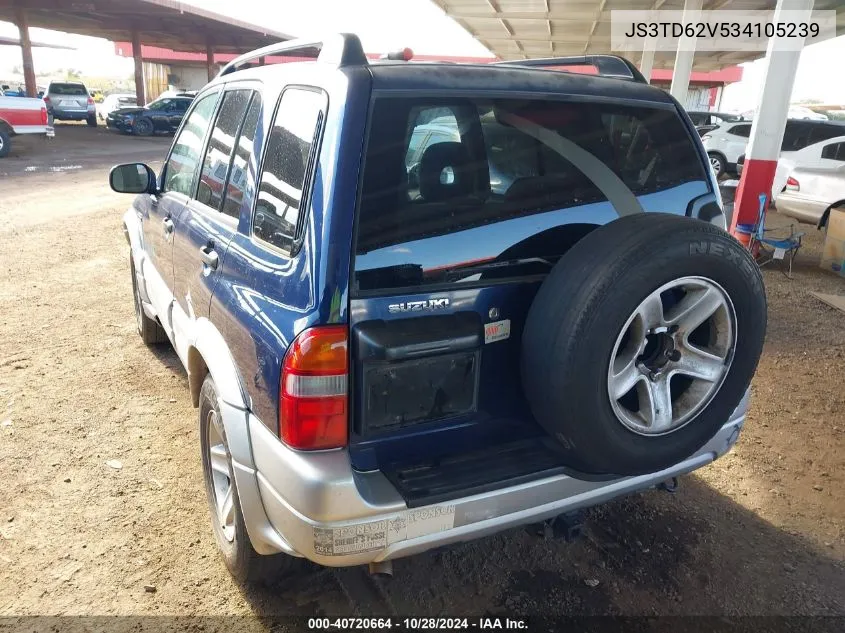 2003 Suzuki Grand Vitara VIN: JS3TD62V534105239 Lot: 40720664