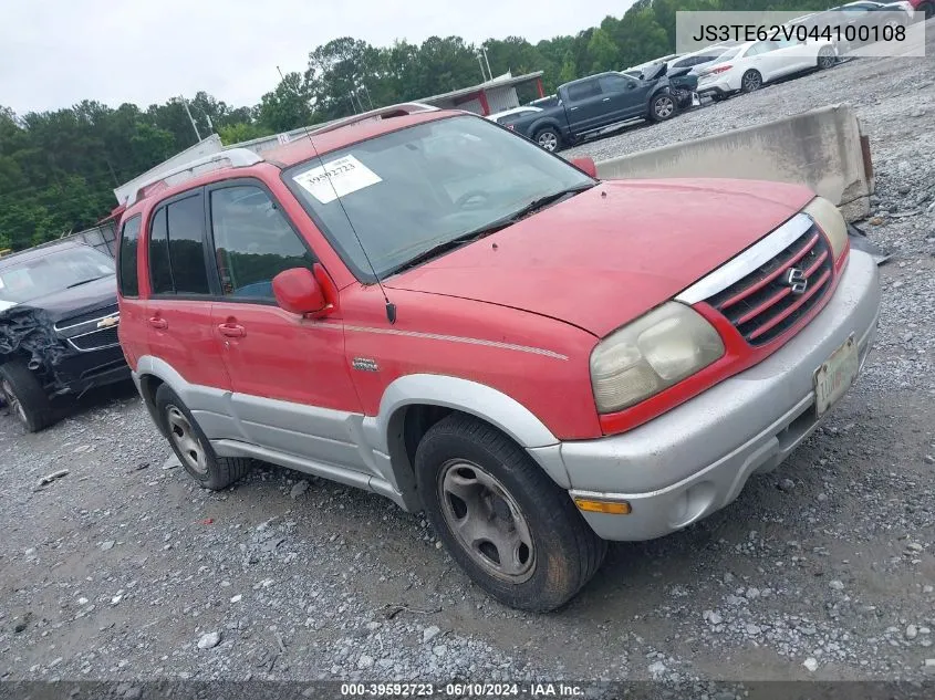 2004 Suzuki Grand Vitara Ex/Lx VIN: JS3TE62V044100108 Lot: 39592723