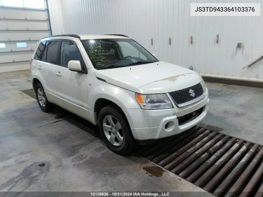 2006 Suzuki Grand Vitara Premium VIN: JS3TD943364103376 Lot: 12139826