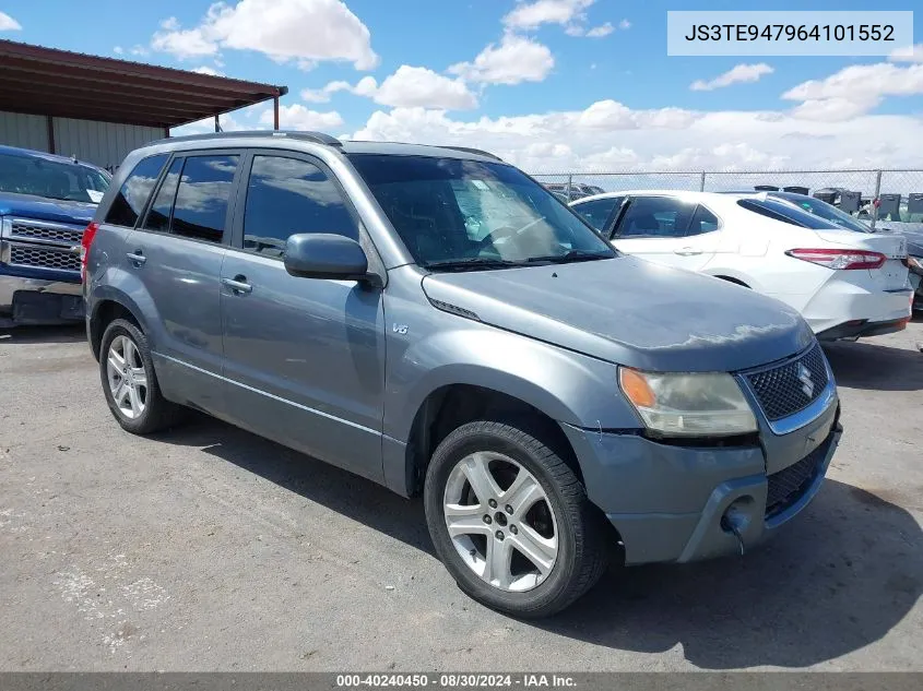 2006 Suzuki Grand Vitara Luxury VIN: JS3TE947964101552 Lot: 40240450