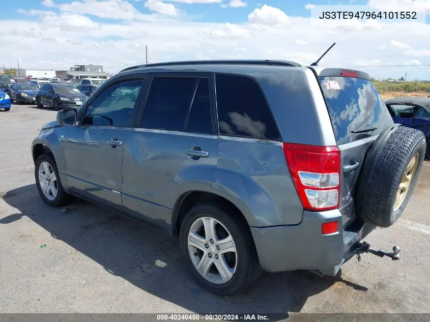 2006 Suzuki Grand Vitara Luxury VIN: JS3TE947964101552 Lot: 40240450