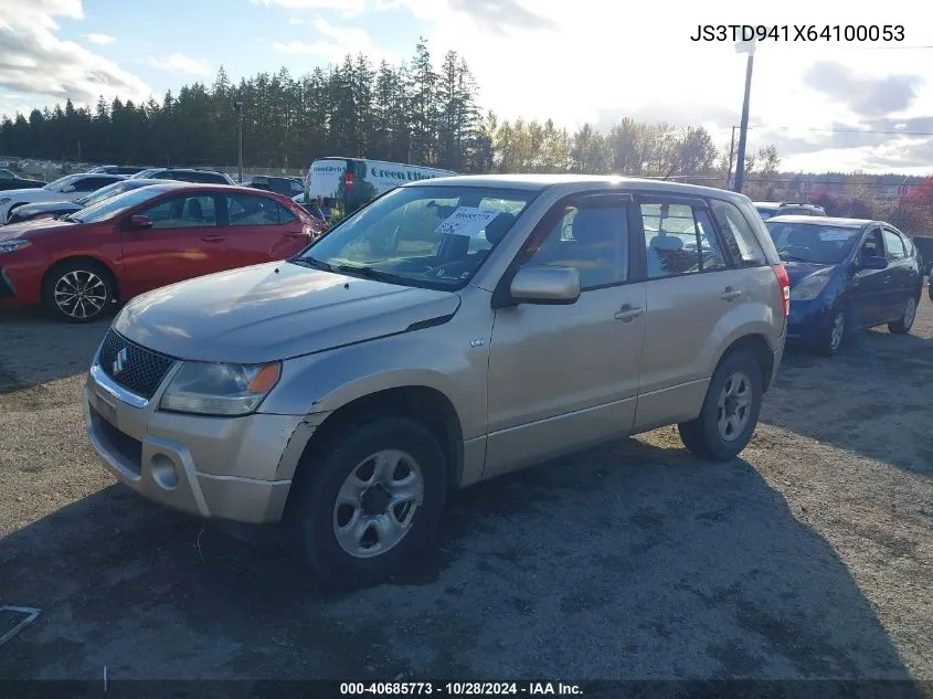 2006 Suzuki Grand Vitara VIN: JS3TD941X64100053 Lot: 40685773