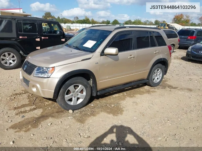 2006 Suzuki Grand Vitara Xsport VIN: JS3TE944864103296 Lot: 40733594