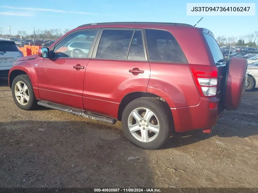 2006 Suzuki Grand Vitara Luxury VIN: JS3TD947364106247 Lot: 40830587