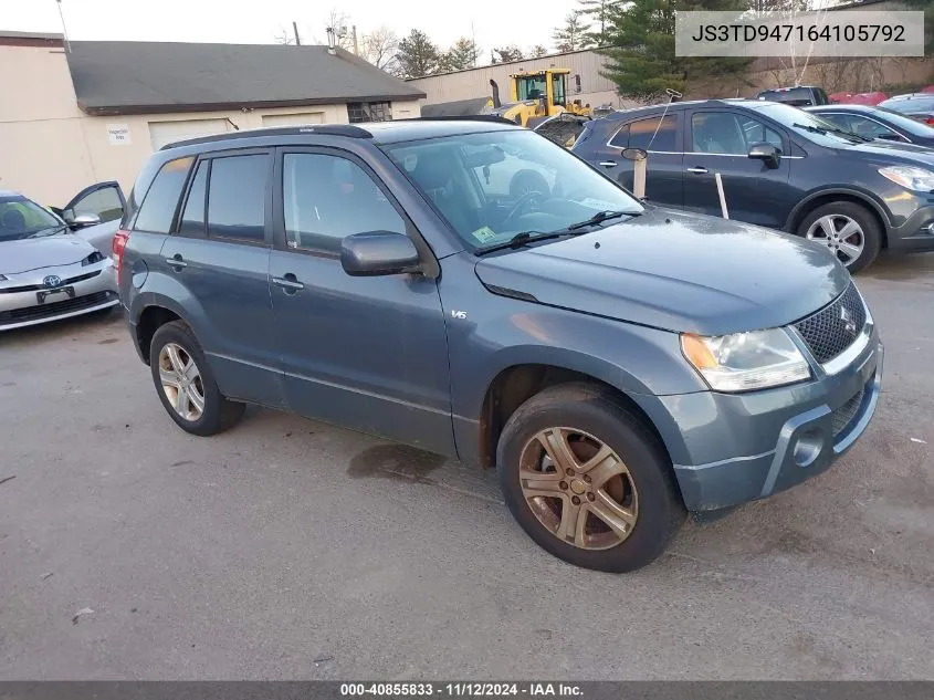 2006 Suzuki Grand Vitara Luxury VIN: JS3TD947164105792 Lot: 40855833