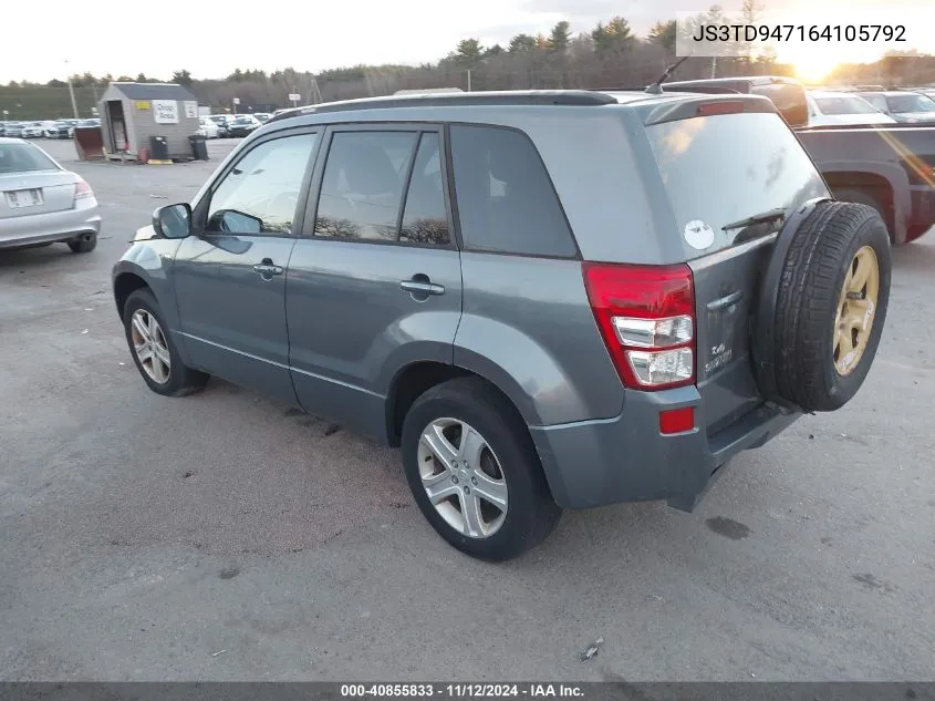 2006 Suzuki Grand Vitara Luxury VIN: JS3TD947164105792 Lot: 40855833