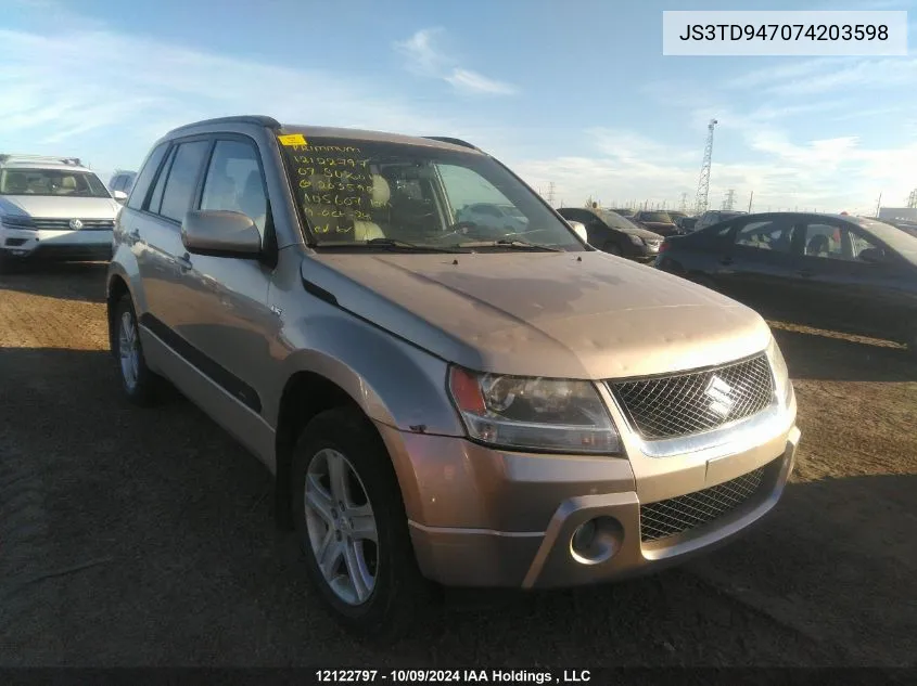 JS3TD947074203598 2007 Suzuki Grand Vitara Luxury