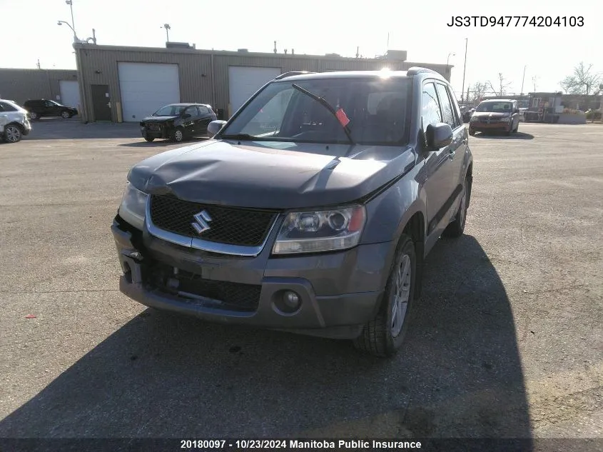 2007 Suzuki Grand Vitara Jlx V6 VIN: JS3TD947774204103 Lot: 20180097