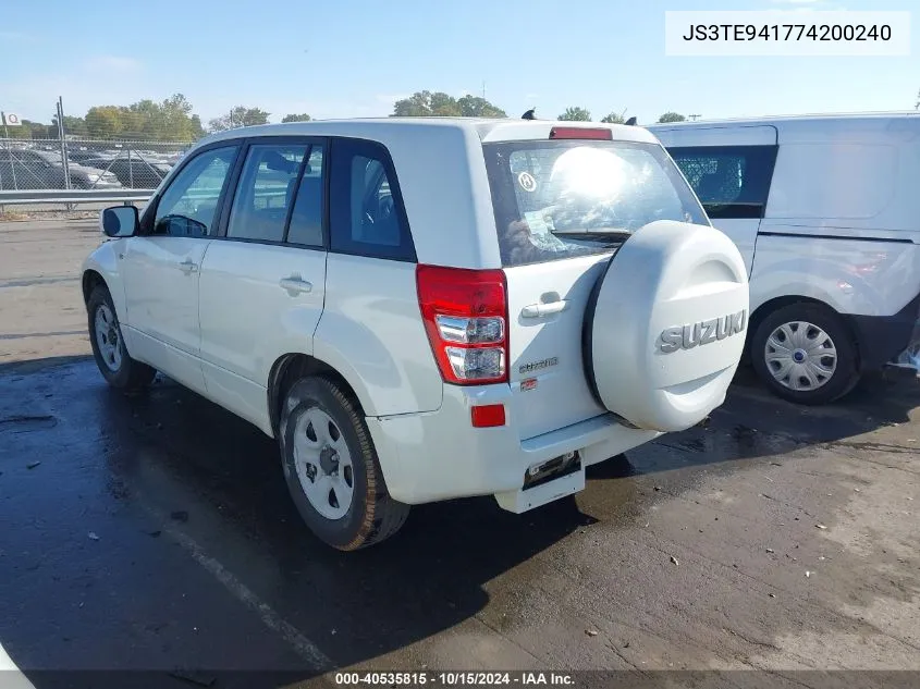 JS3TE941774200240 2007 Suzuki Grand Vitara