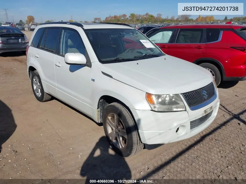 2007 Suzuki Grand Vitara Luxury VIN: JS3TD947274201738 Lot: 40660396