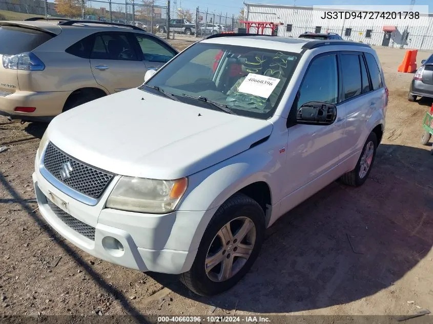 2007 Suzuki Grand Vitara Luxury VIN: JS3TD947274201738 Lot: 40660396