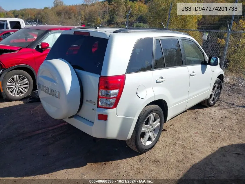 2007 Suzuki Grand Vitara Luxury VIN: JS3TD947274201738 Lot: 40660396