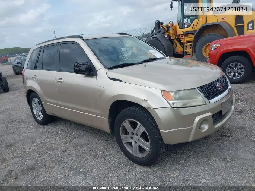 2007 Suzuki Grand Vitara Luxury VIN: JS3TE947374201034 Lot: 40813268