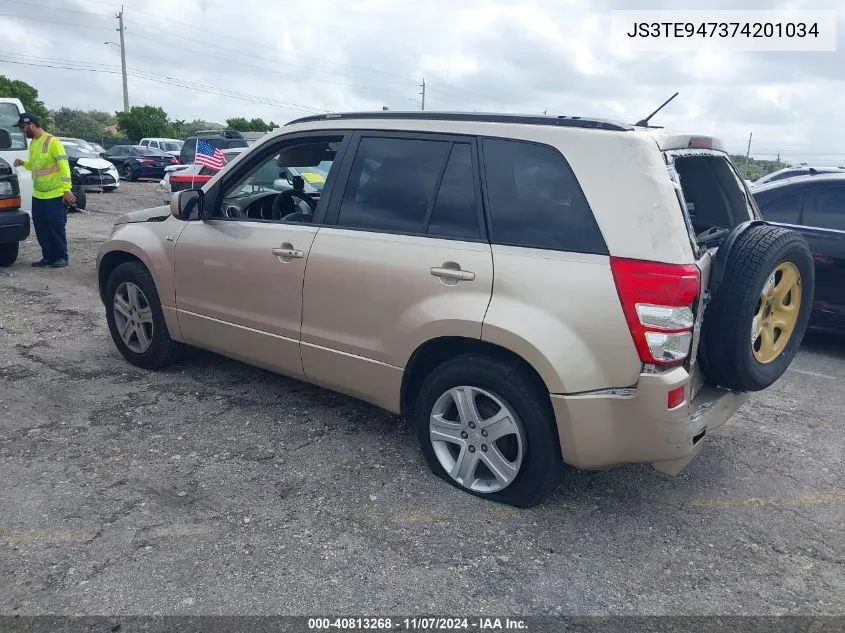 2007 Suzuki Grand Vitara Luxury VIN: JS3TE947374201034 Lot: 40813268